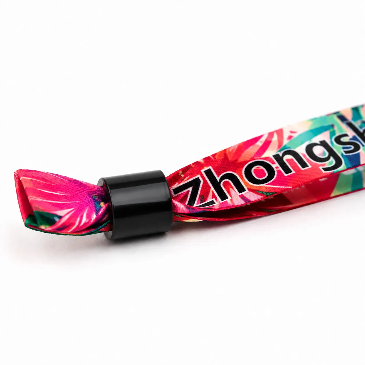 Custom Polyester Festival Wristbands with One-Way Lock