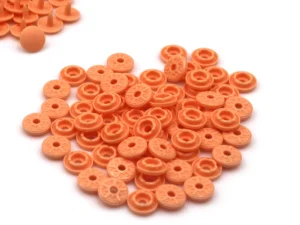 Model T09-3 9 mm Textured-Face Plastic Snap Buttons | Anti-Slip Mini Press Studs