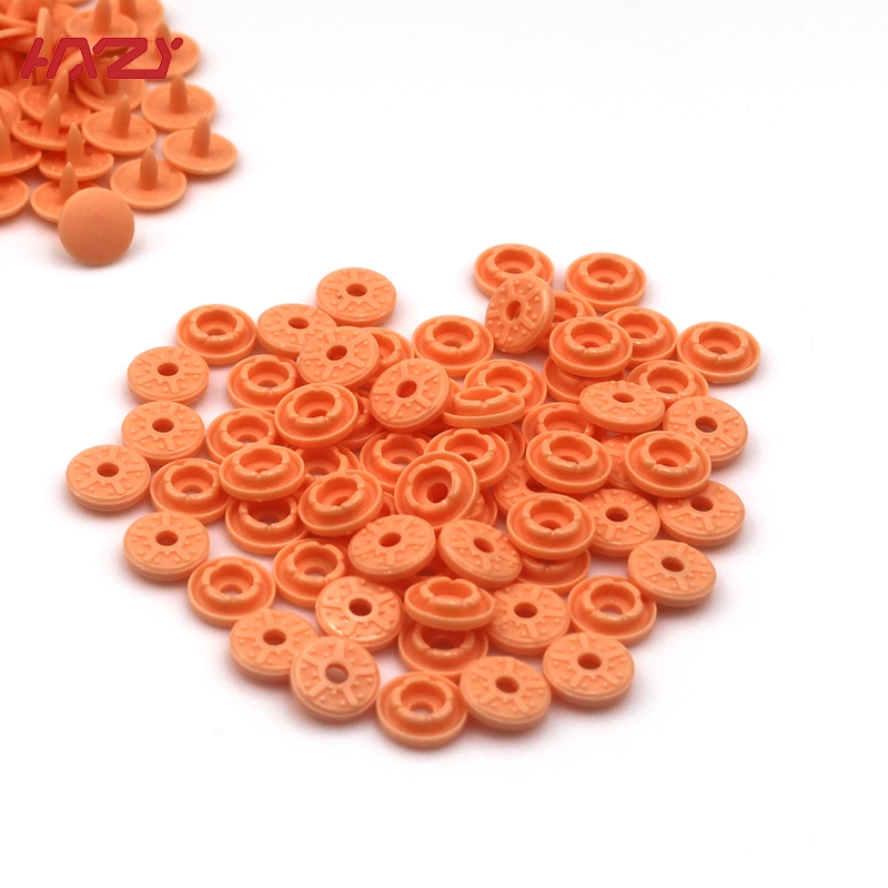 Model T09-3 9 mm Textured-Face Plastic Snap Buttons | Anti-Slip Mini Press Studs