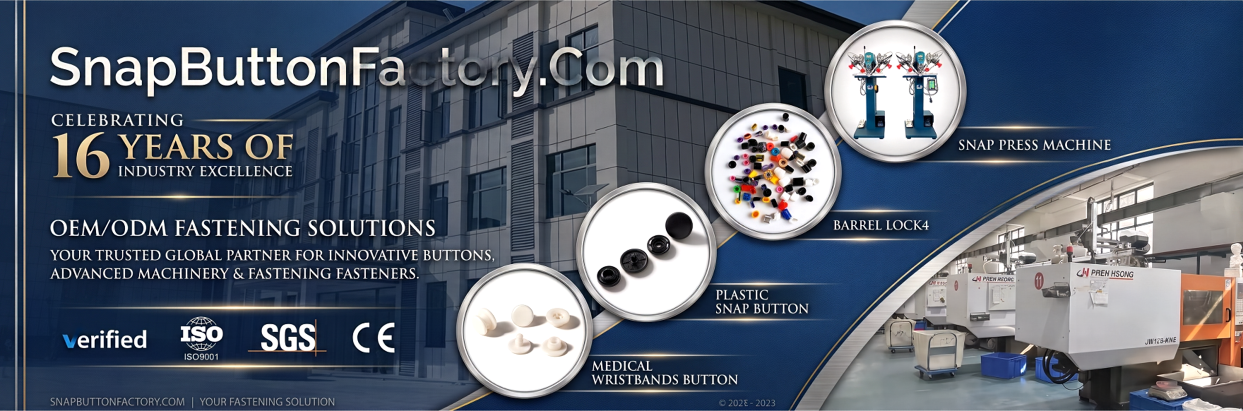 Premium snap buttons, custom wristbands, snap press machines, and snap fastener installation tools from SnapButtonsFactory.com for manufacturers, wholesalers, and DIY projects.