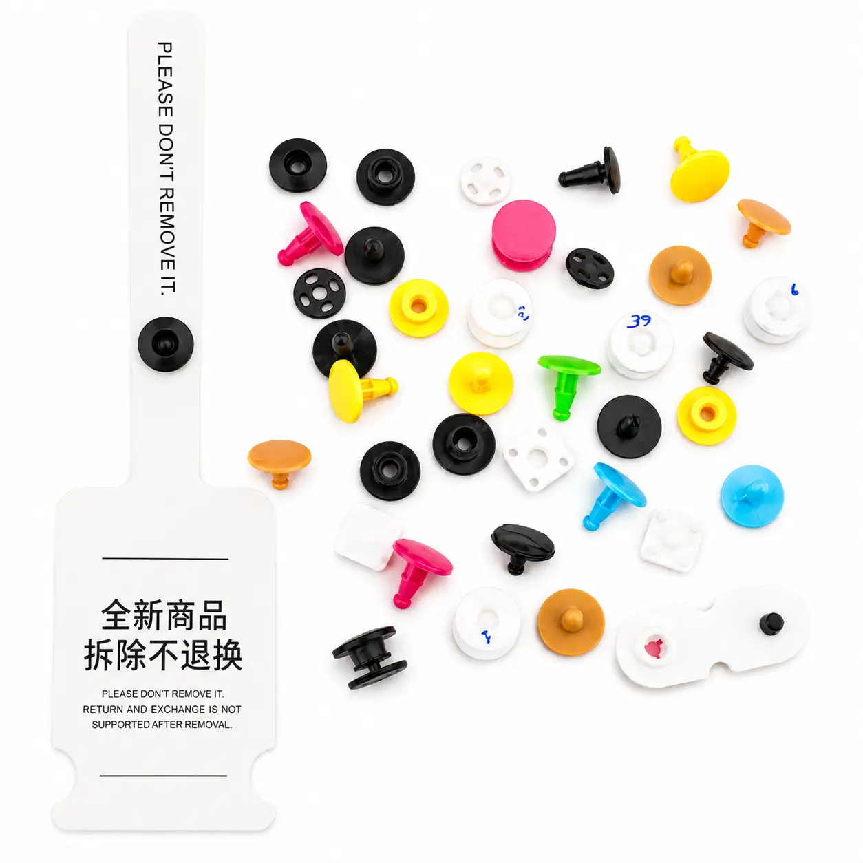 disposable plastic snap locks, 2 part plastic snap buttons, medical wristband snap, tyvek bracelet lock, apparel security tag fastener, return prevention snap lock, plastic bracelet closure, barbed wristband clip, tamper proof plastic snap, wholesale snap locks factory