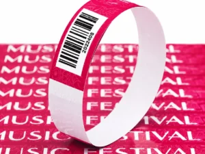 Custom waterproof paper wristbands 254x19mm direct factory wholesale