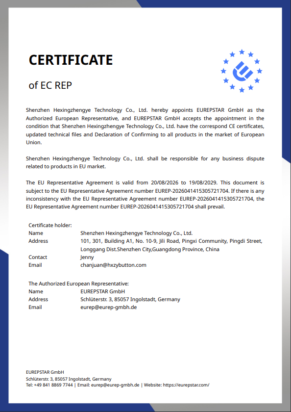 SnapButtonFactory CE Certificate1