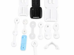 Disposable plastic snap button wristband clips and medical bracelet closures direct factory wholesale