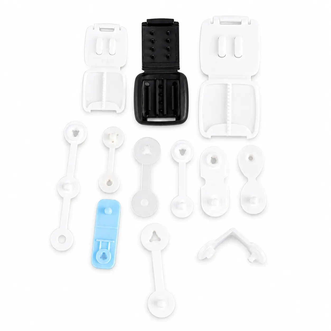 Disposable plastic snap button wristband clips and medical bracelet closures direct factory wholesale